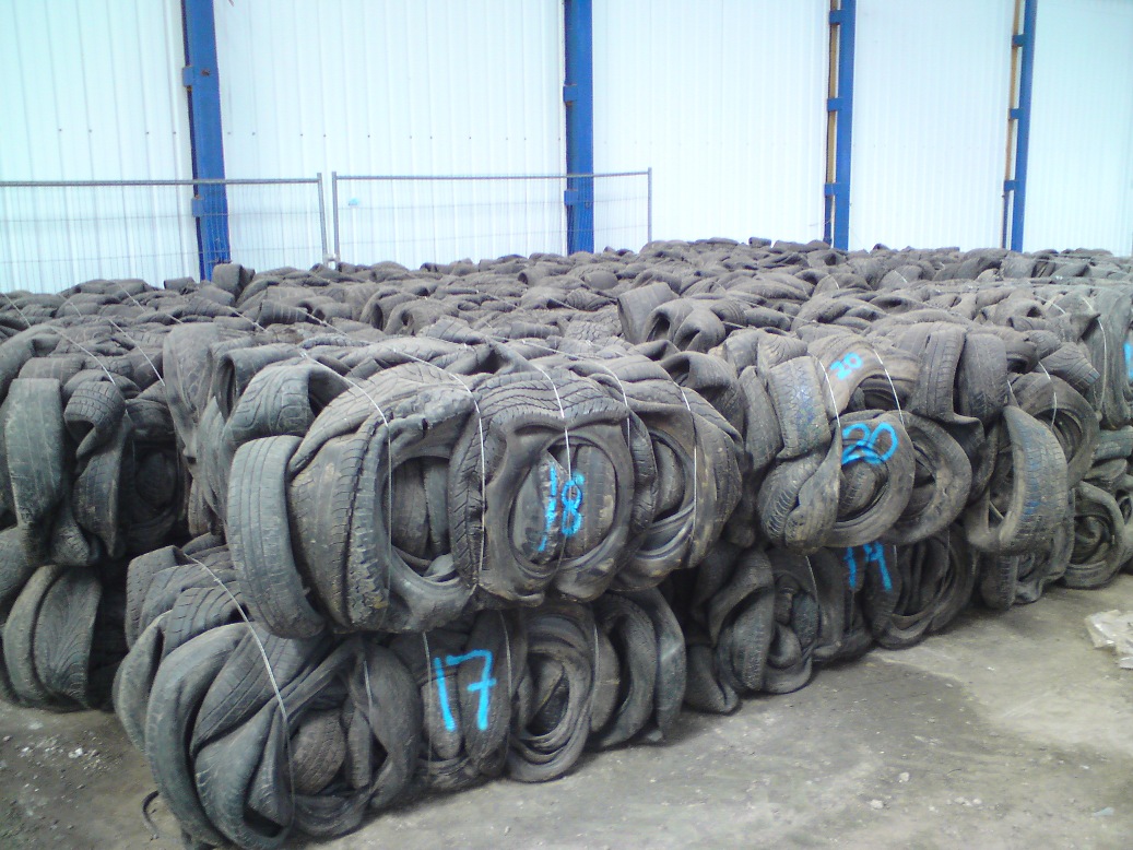 Used Tire In Bales